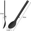Yamazaki Silicone Cooking Spoon S Black W5.5 D2.5 H25cm Tower diShwaSher Safe