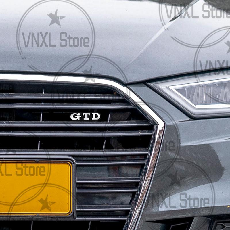 Car-Styling Metal GTD Grille Emblem Car Trunk Body Stickers For Golf Polo Passat Scirocco Bora Jetta Santana MK3 MK4 MK5 MK6 MK7