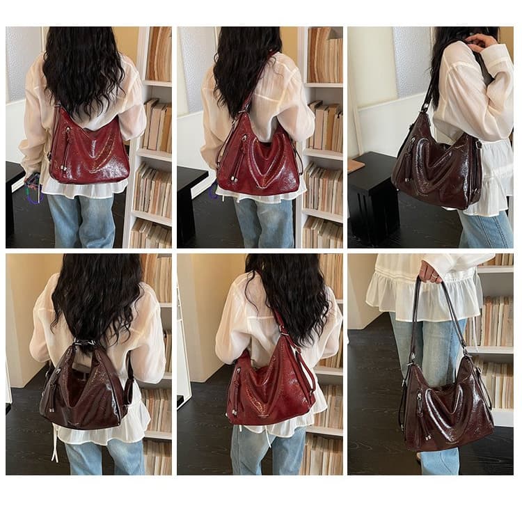 Borsa a tote di grande capacità da donna a spalla/messenger