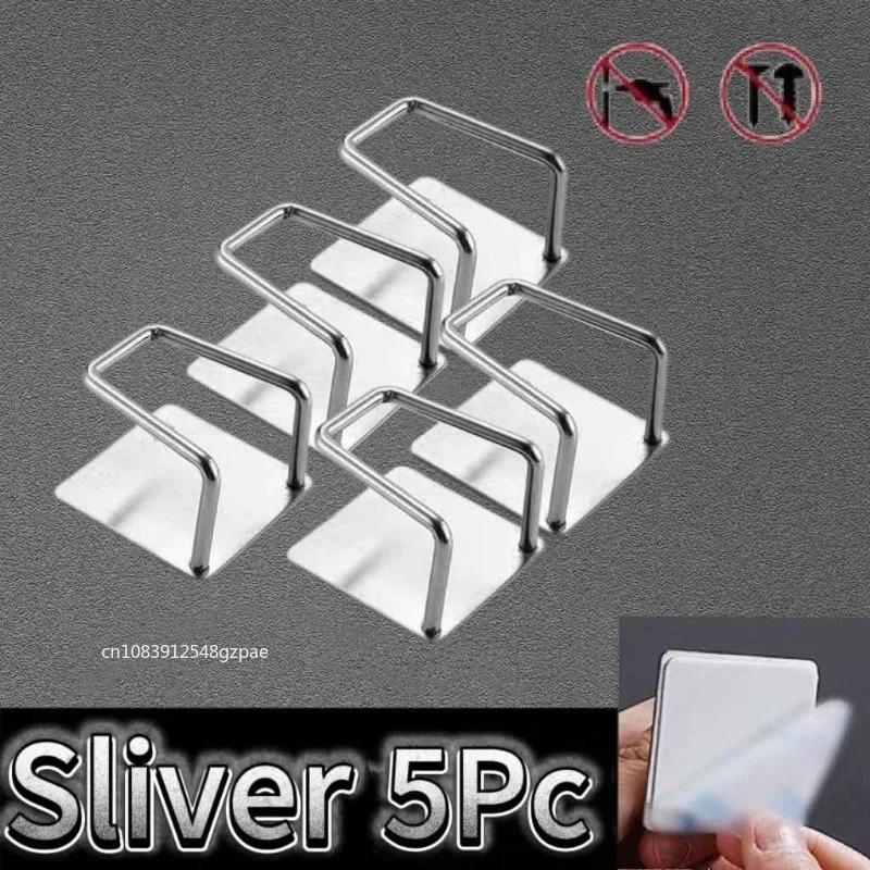 1/2/3/5/6pcs Sponge holder Sink Sponges Drain Drying Rack Self Adhesive Wall Hooks Wire Ball Kitchen Organizer bathroom Storage