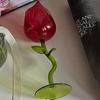 French Rose Wine Glass Red Wine Cup Candle Holder Rose Goblet  Art Crafts