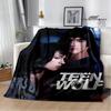 Film Teen Wolf bedruckte Decken Picknickdecke Warme Decke Weich und bequem Decke für Zuhause und Reise Bettwäsche Geburtstagsgeschenk
