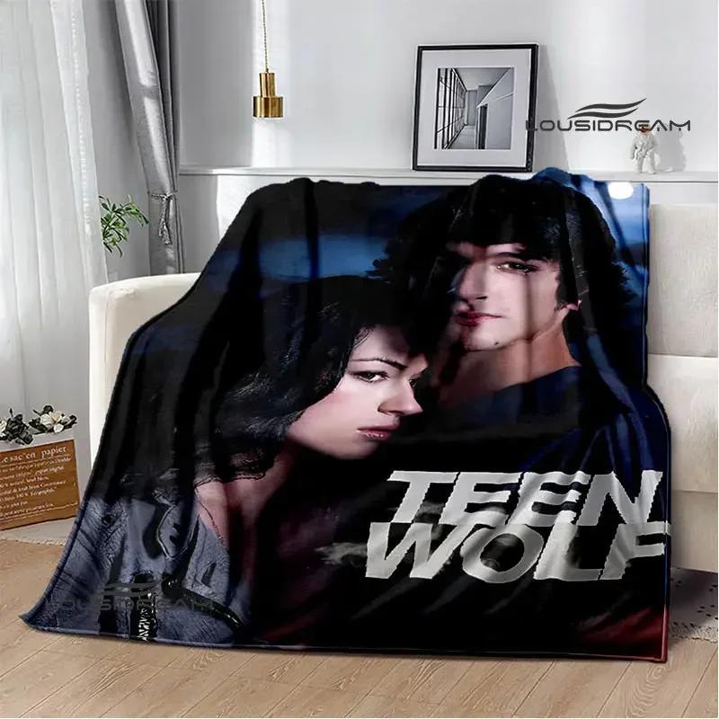 Film Teen Wolf bedruckte Decken Picknickdecke Warme Decke Weich und bequem Decke für Zuhause und Reise Bettwäsche Geburtstagsgeschenk