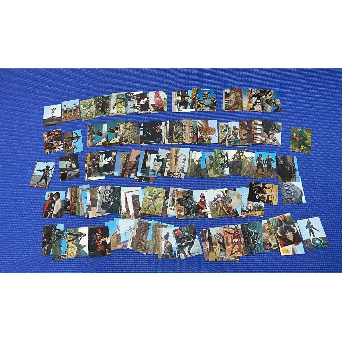 Used Old Calbee Kamen Rider Cards 164 pieces Bulk Sale Showa Retro