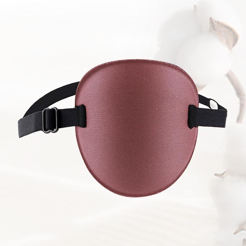 

1 шт. одинарная повязка на глаз, регулируемая 3D пенопластовая канавка, дышащая повязка на глаза для ленивых глаз, медицинская вогнутая повязка на глаз светло-розовый