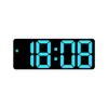 Multi-Function LED Mirror Alarm Clock with Makeup Mirror, Battery or Plug-In Options (Model: 0711-0712)