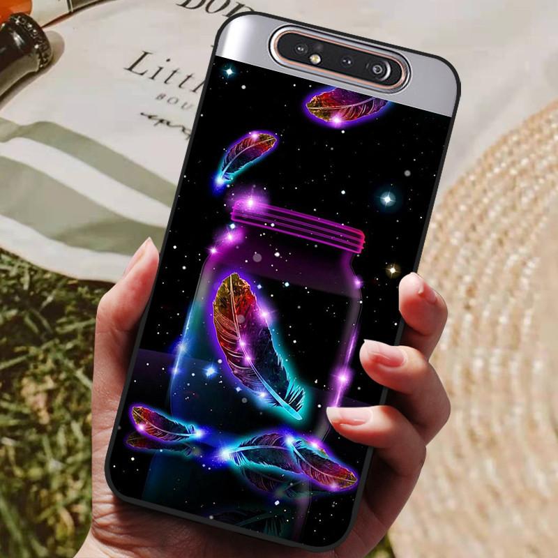 Per Samsung A80 Custodia Cover Posteriore in Silicone Custodia per Telefono Per Samsung Galaxy A80 Custodie per Galaxy A 80 A805F A805 Paraurti Morbido Funda