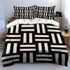 Modern Black And White Tile Design Exquisite Three-Piece Bedding Set Gift For Kids And Adults