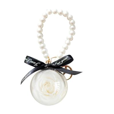 Preserved Eternal Flower Keychain Schoolbag Hanging Buckle Creative Souvenir