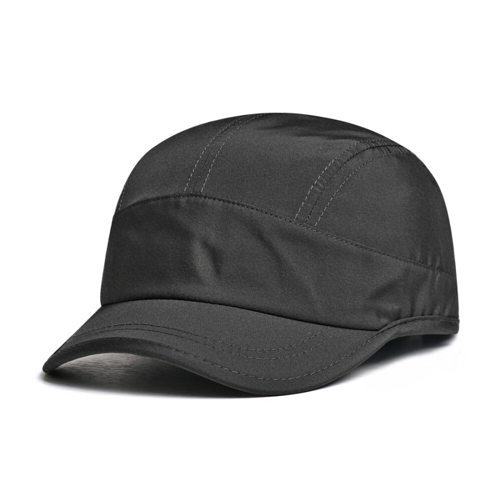 Classic Vintage 5 Panel Short Brim Baseball Cap, Quick-Dry Solid Hat for Men Women Outdoor Running Casual Headwear
