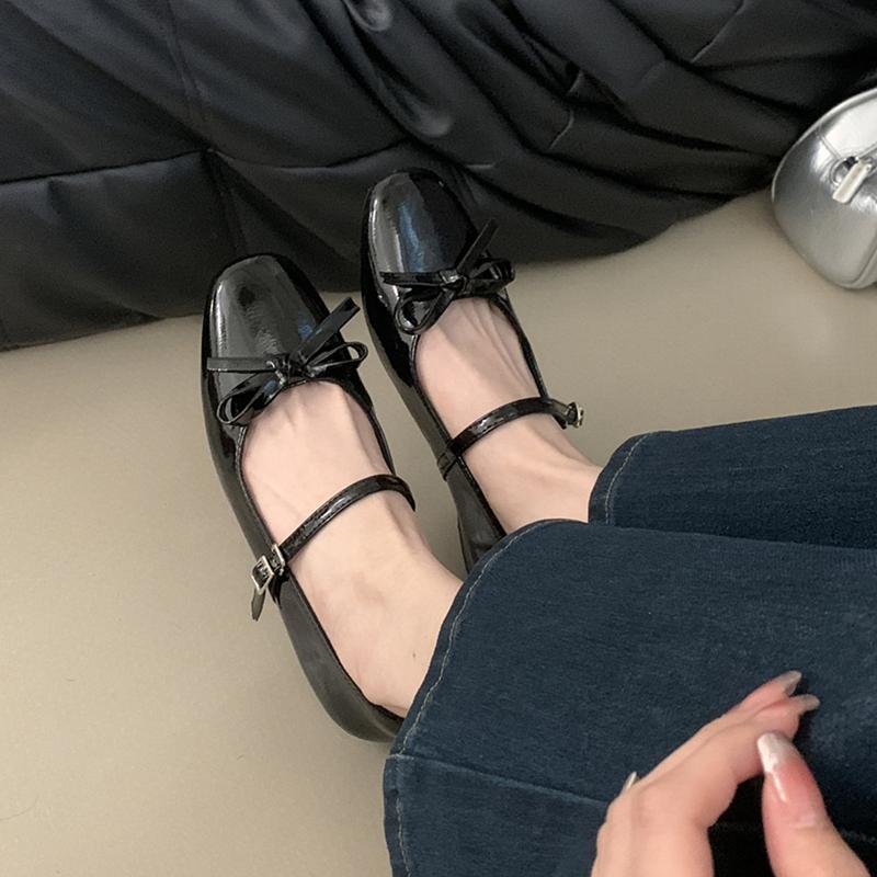 Fashion SUOJIALUN 2025 Spring New Brand Women Flat Shoes Fashion Round Toe Shallow Ladies Elegant Mary Jane Shoes Soft Dress Single Shoe