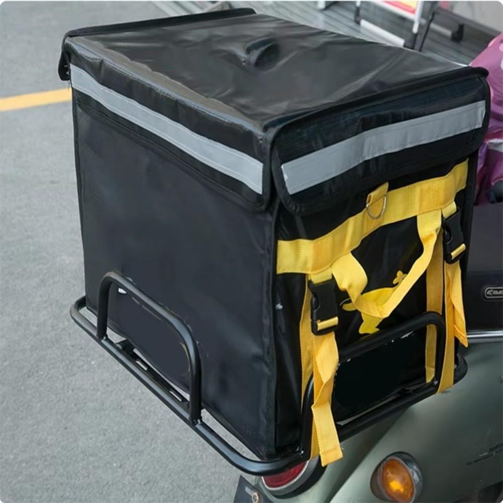 Rear Grille Loading Food Delivery Box Rack Black Freight Rack For Motorcycle Electric Bicycle