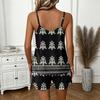Women Summer Casual Two Piece Set Floral Print Sleeveless Tank Top with Square Neck and Drawstring Waist Shorts with Pockets