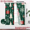 2pcs,Curtains Christmas Trees Snowflakes Gifts_d Popular Contemporary Curtains Fabric Curtains Versatile All Ldeal for Bedroom &