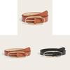 Minimalist Pu Leather Belt For Women With Alloy Buckle For Casual And Office Wear