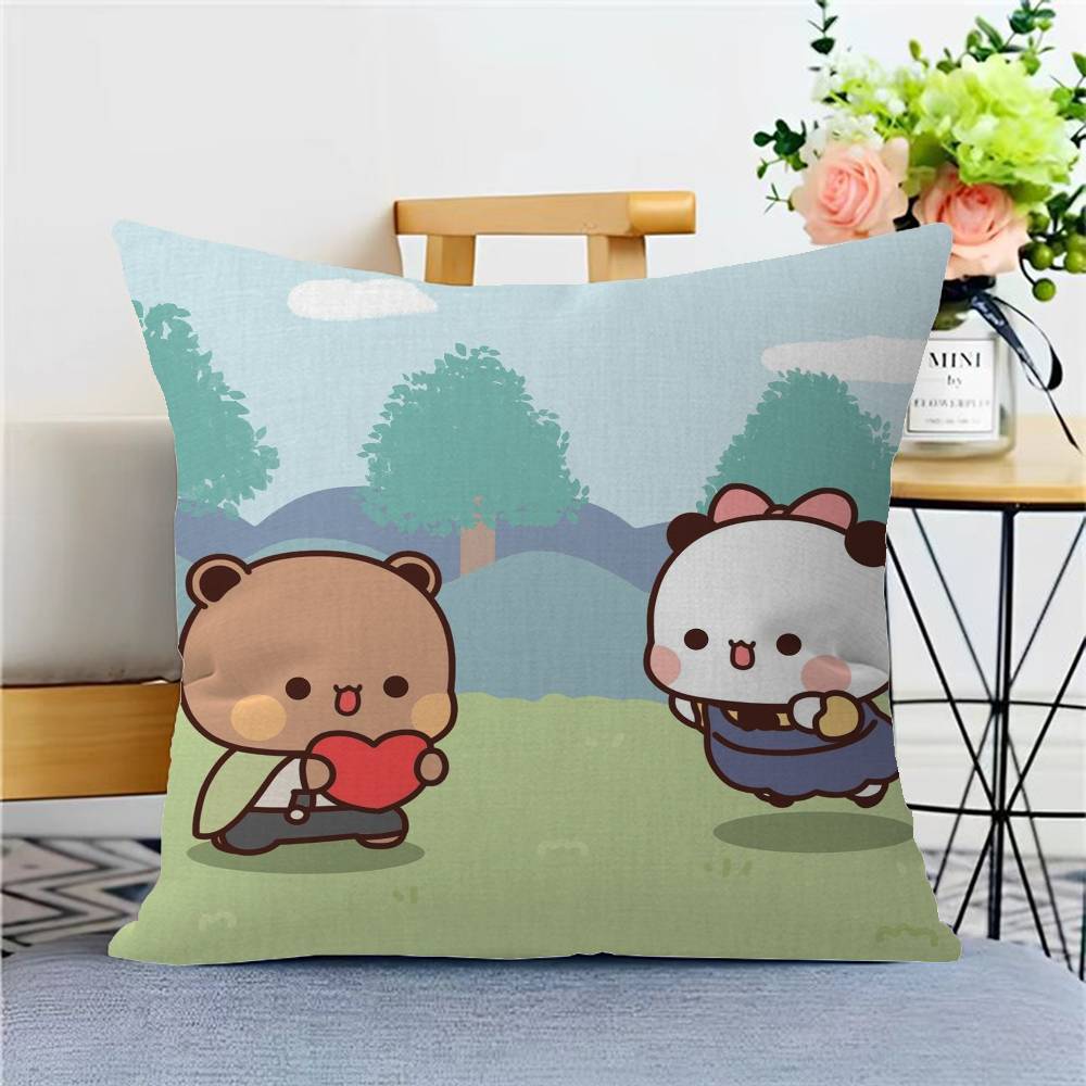 Cartoon Bubu and Dudu Pillow Anime Pillow Sofa Bed Head Pillow Cover Cushion Cover 45x45 cm Fashion
