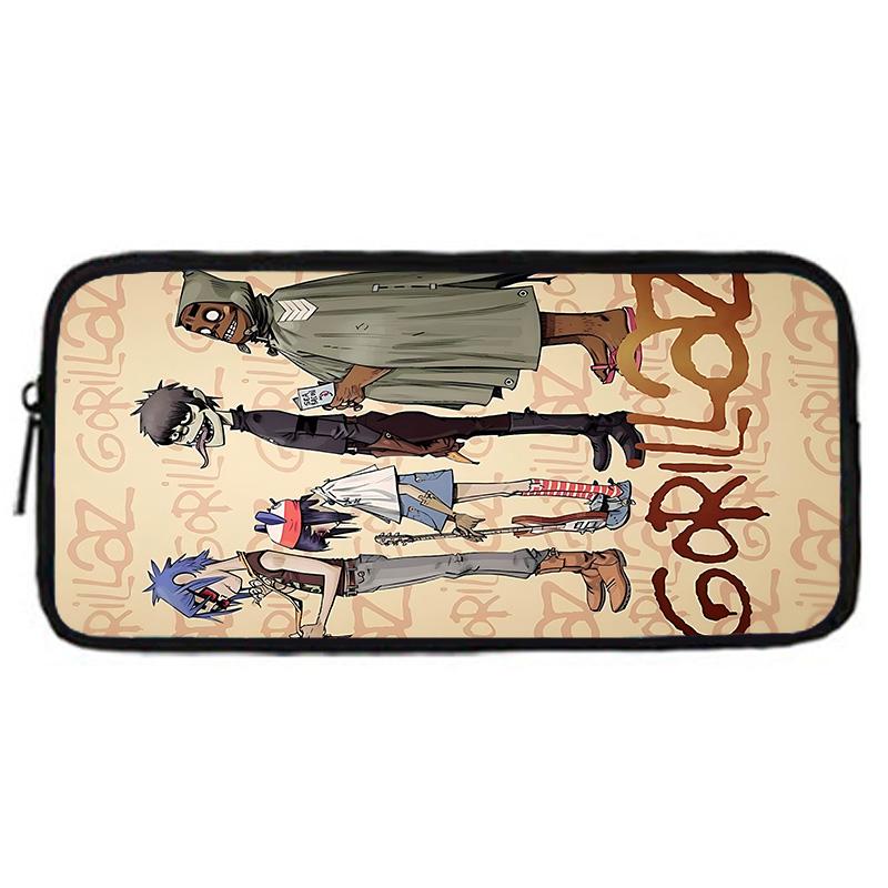 Child School Virtual Character Gorillazs-Backpack with Lunch Bags ,Pencil Bags ,School Bags for Boys Girls Best Gift