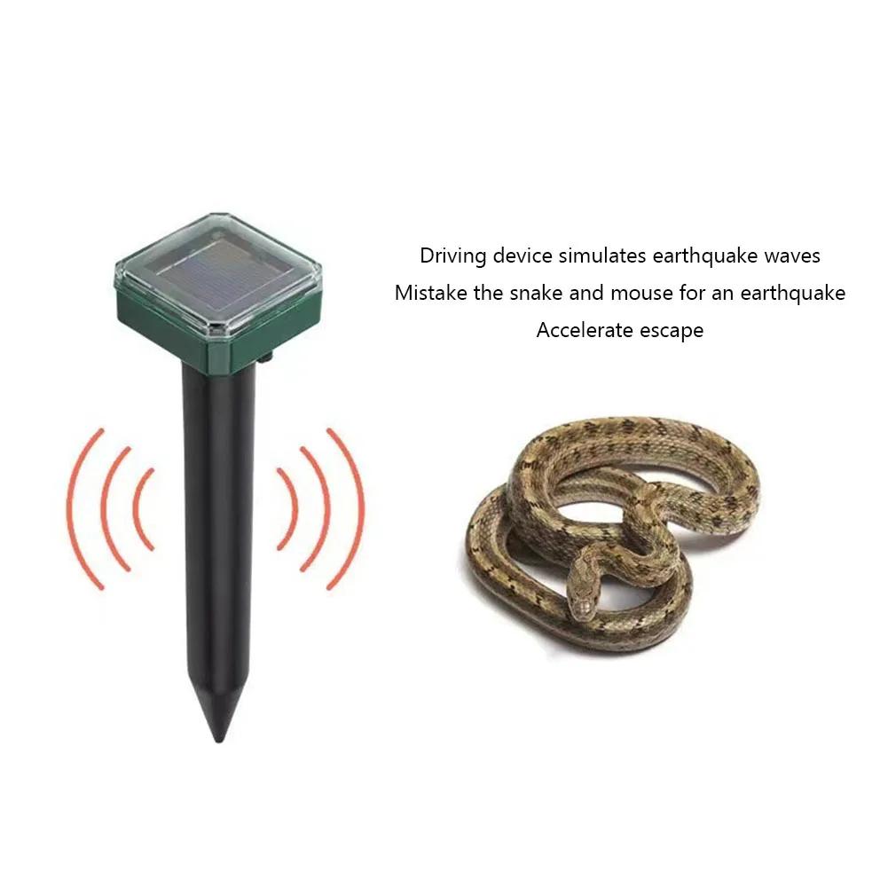4-20Pcs Solar Animal Repellant Waterproof Ultrasonic Mouse Rat Repellant Anti-Corrosion Repellent Device For Snake Mouse Mole