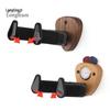 Gravity Lock Beech & Walnut Guitar Wall Mount Hanger for Classical/Electric Guitars