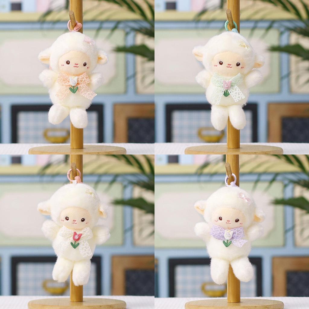 Plush Sheep Keychain With Cute Bow For Kids And Teens Gift