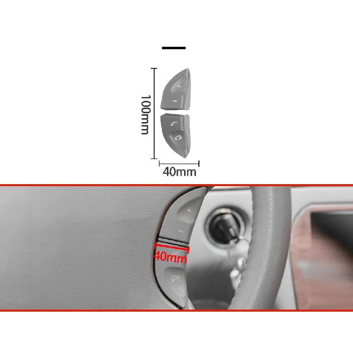 1 Pair Multifunction Steering Wheel Control Button Switch Cover For Mercedes-Benz W220 S430 S500 S600 CL500 CL600