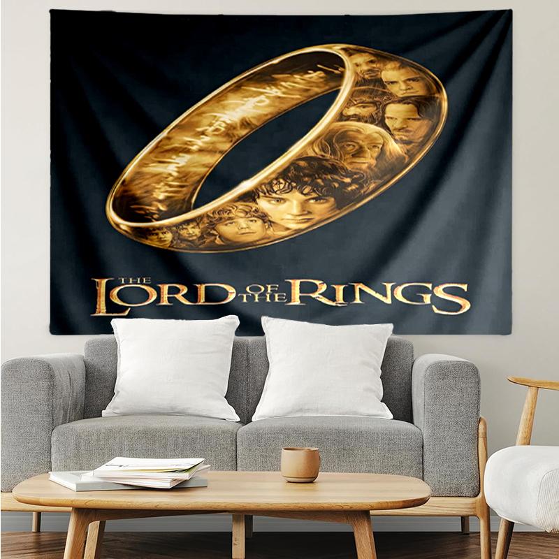 The Lord of the Rings Print Tapestry, Backdrop, Easy Setup, Ideal for Bedroom, Office & Living Room, with Aesthetic Wall Hanging Decor.