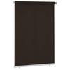 Outdoor Roller Blind 165 (W) X 230 (H) Cm Brown HDPE