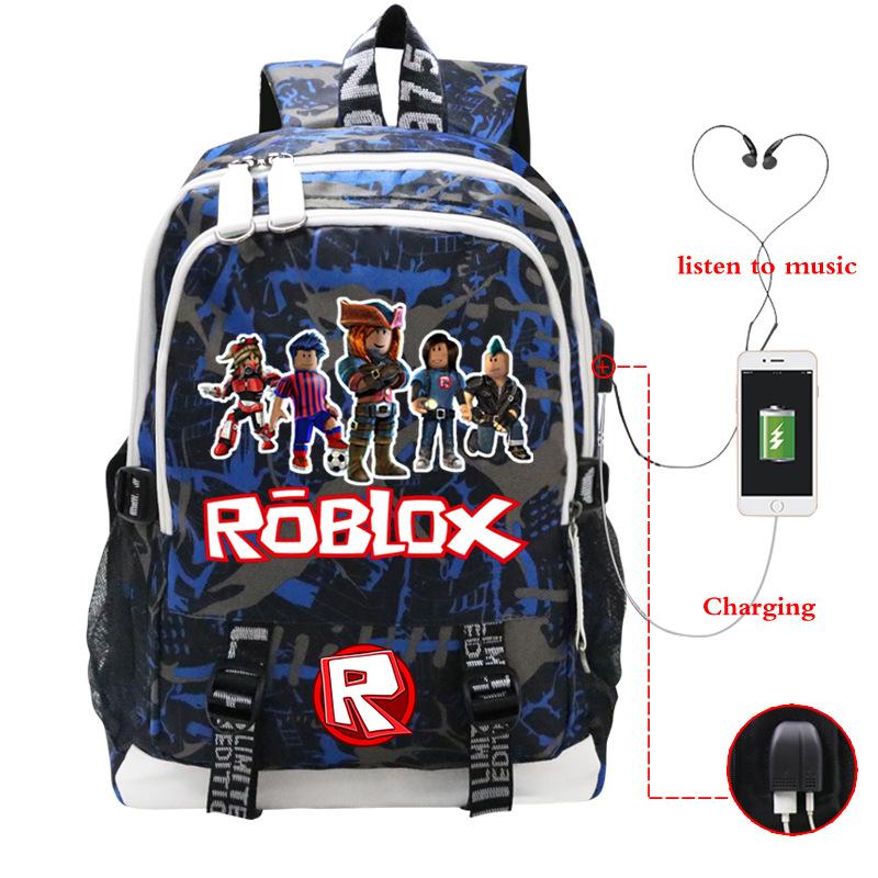 Cartoon Game Merchandise Printing Computer Bag Outdoor Leisure With Usb Interface Backpack