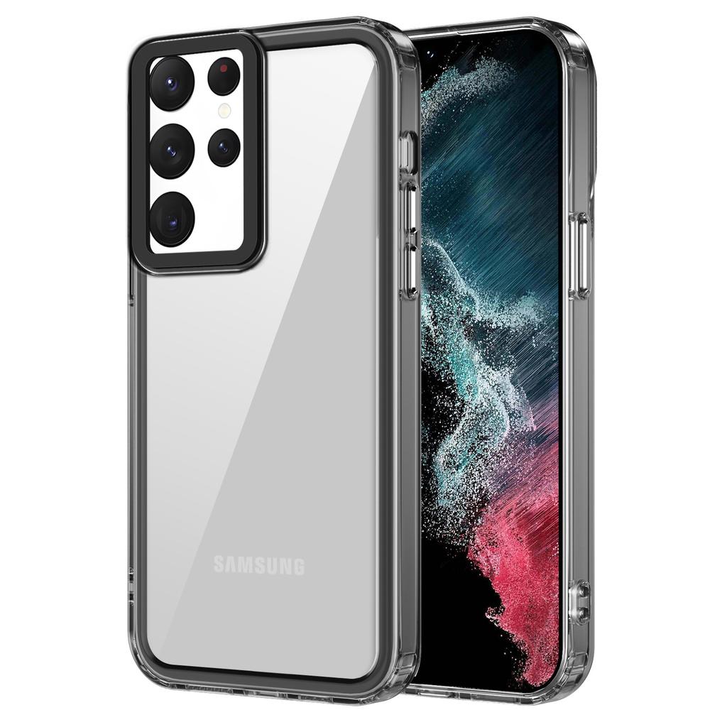 For Samsung Galaxy S22 Ultra 5G Case Slim Transparent PC+TPU Phone Cover