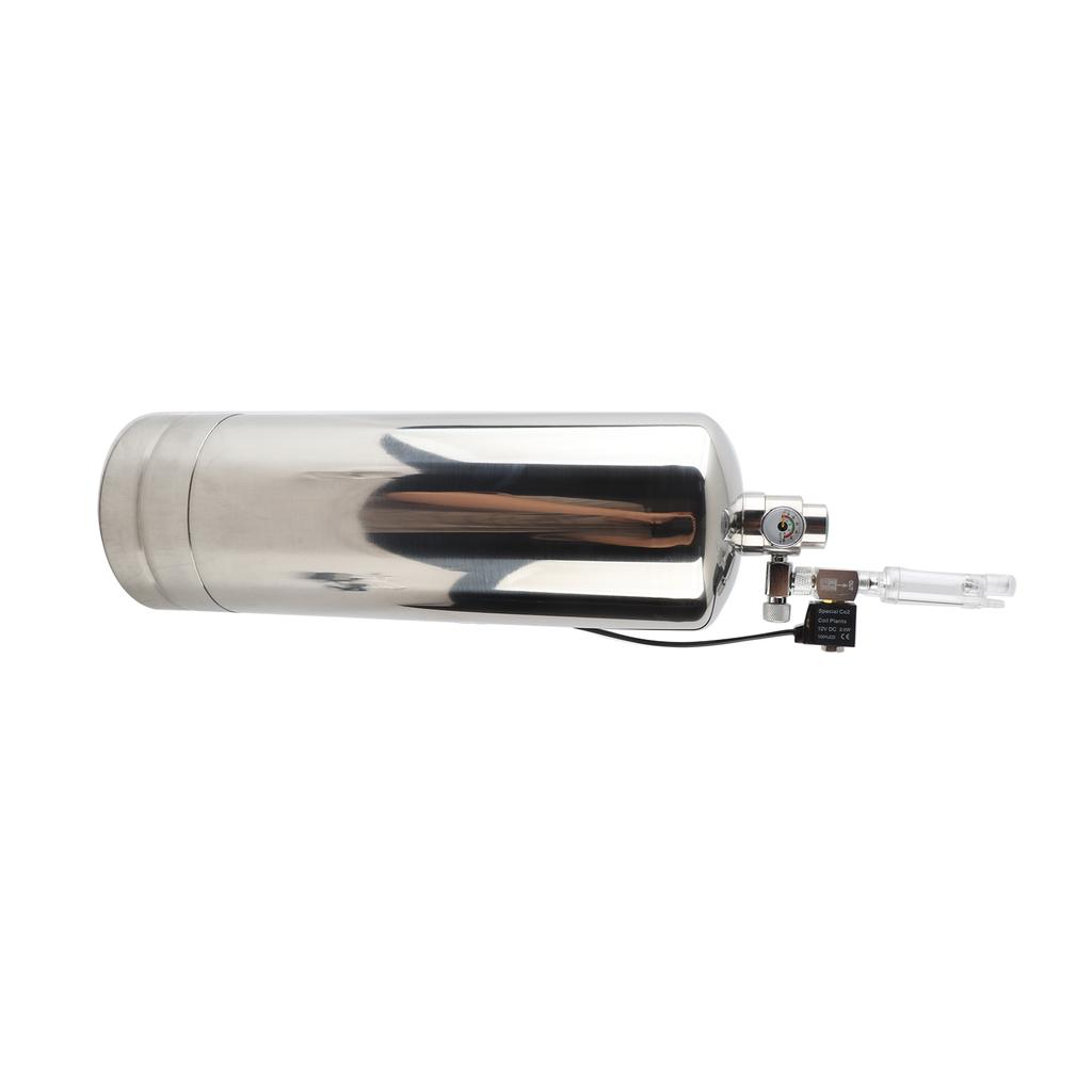 CO2 Generator System Aquarium Carbon Dioxide Generator Kit with Stainless Steel Bottle and Refiner