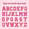 Gold-Edged Chenille Letter Patch for Clothing Accessories