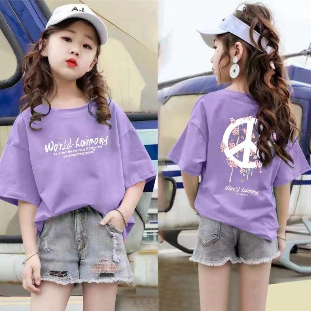 Детская футболка, детская футболка с коротким рукавом, детская футболка, детский топ 150