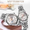 SKMEI Men's Stainless Steel Business Classic Watch, Waterproof, Analog, Stylish, Simple, Date & Day Display, Luxury Gift for Men, Silver