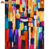 RUOPOTY Frameless Abstract Painting Colorful Oil Painting DIY Painting By Numbers Modern Wall Art Picture Hand Painted For Wall Decoration 40x50cm