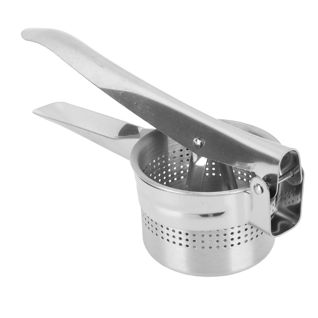 Lemon Squeezer Stainless Steel Long Handle Hand Held Juice Press Juicing Tool for Kitchen Silver