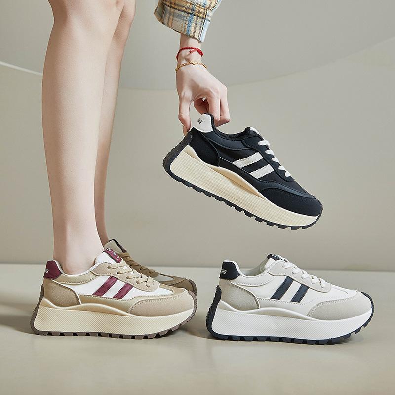Spring Forrest Gump Shoes New Korean Version Ins Female Students Platform Dad Shoes Heightening Sports Casual Shoes BN002