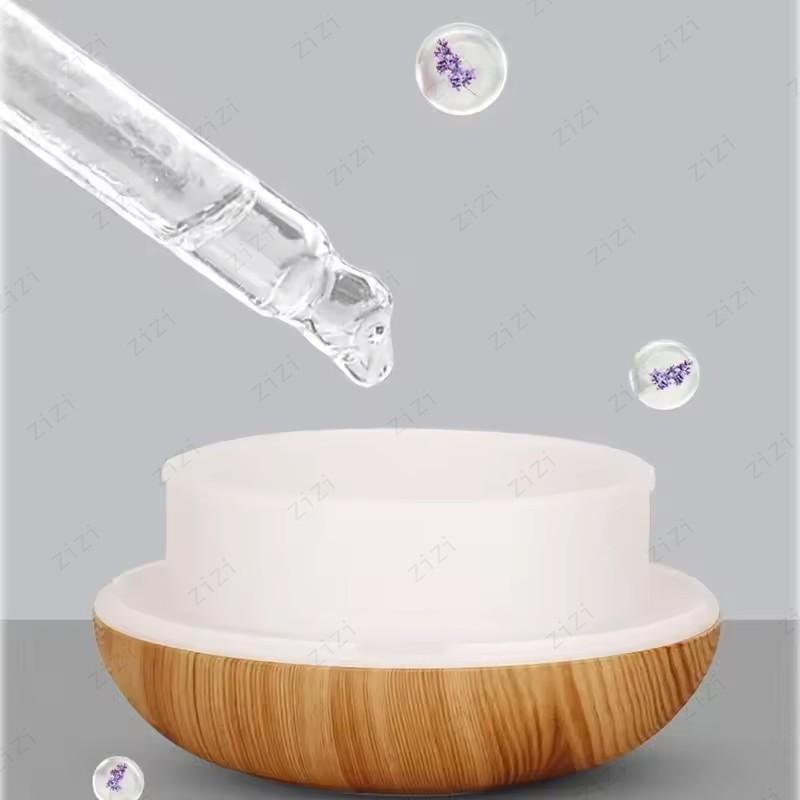 Snow Mountain 350ML Desktop USB Humidifier Colorful Night Light Home Ultrasonic Air Humidifier Wood Aromatherapy Humidifier