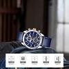 Montre pour homme avec chronomètre, affichage de la date, mouvement à quartz étanche, design élégant et simple, parfaite pour étudier, travailler ou porter au quotidien, analogique,