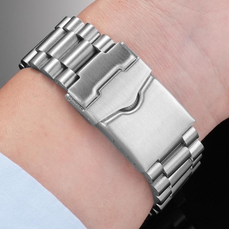 20mm 22mm För TAG Heuer F1-serien massivt rostfritt stål klockarmband herr Tag Heuer Carrera F1 högkvalitet klockarmband svart