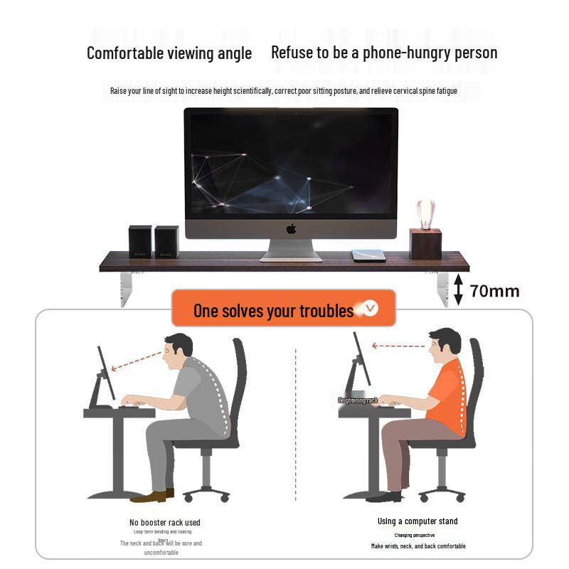 Acrylic Laptop and Monitor Riser Stand