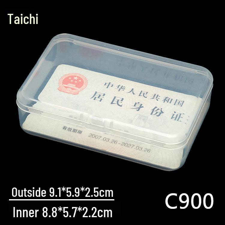 Rectangular Transparent Plastic Storage Box for Accessories and Screws