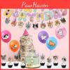Cat Themed Birthday Party Decorations Latex Balloons Cake Toppers Banners And More! Perfect For Pet Lovers Characters)