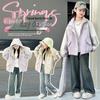 Girls' 2025 Autumn Casual Branded Windbreaker Jacket