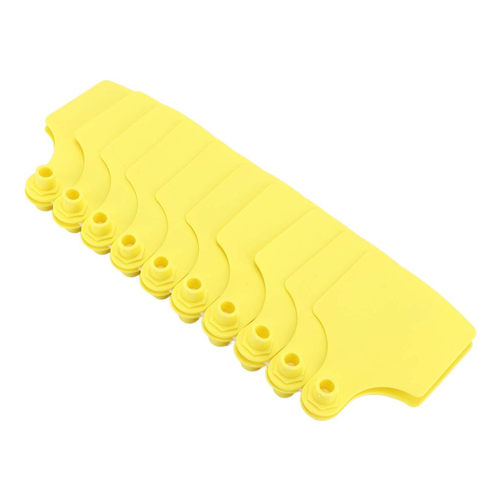 100 Set Plastic Livestock Ear Tag Blank Animal Tag for Marking Cattle Cows Animal Farm Accessories