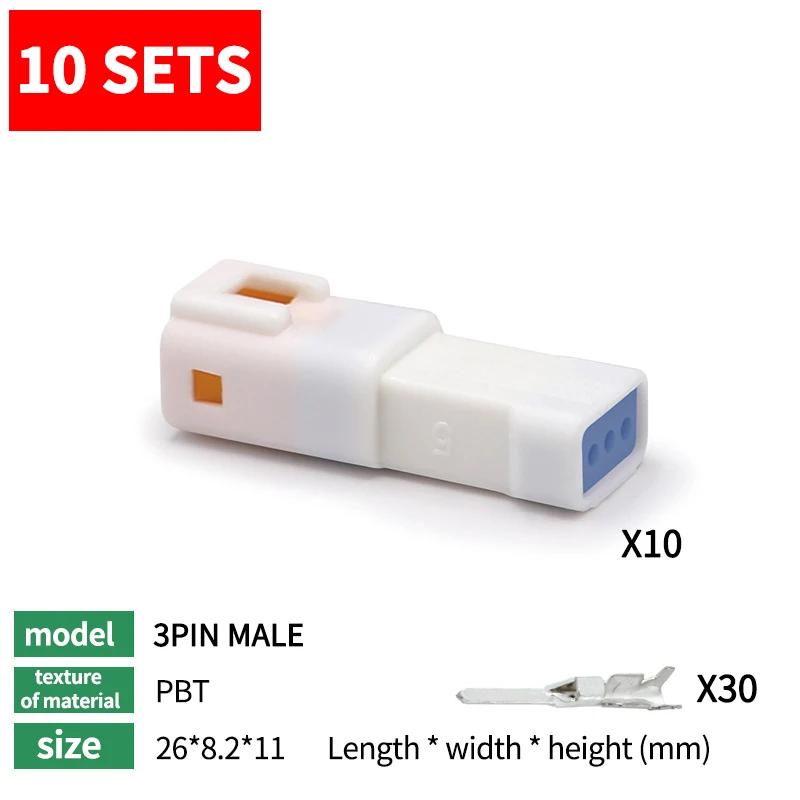 10 sets JST-02R-JWPF-VSLE Mini Car Connector 6T Waterproof Connector Male and Female Plug 03T04T08T