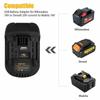 Convertor adaptor USB cu port de ieșire USB compatibil pentru 20v Dewalt Milwaukee M18 convertit la