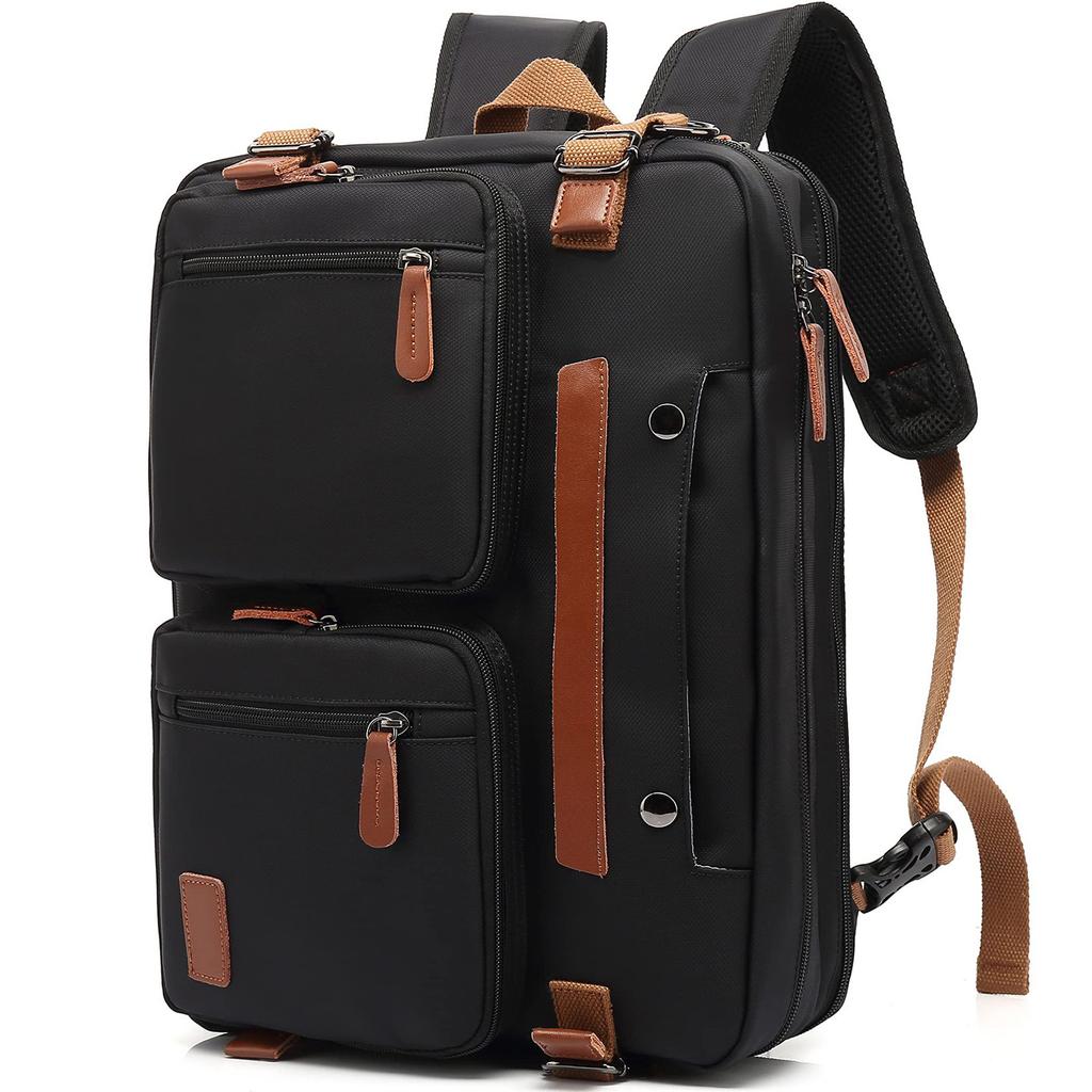 Multifunktionaler Business-Reiserucksack – Konvertierbare 3-in-1 Laptoptasche, Aktentasche & Umhängetasche, Wasserdicht & Diebstahlsicher, Passend für 15,6"/17,3" Laptops