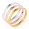 Lovers Bracelets Woman Titanium Stainless Steel Cubic Zirconia Fashion Cuff Charm Strap Bangles Jewelry for Women Gifts