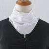 Elegant Mesh Multilayer Pleated Fake Collar Decorative Neck Cover Half Top Collar Sweater Shirt Detachable High Collar