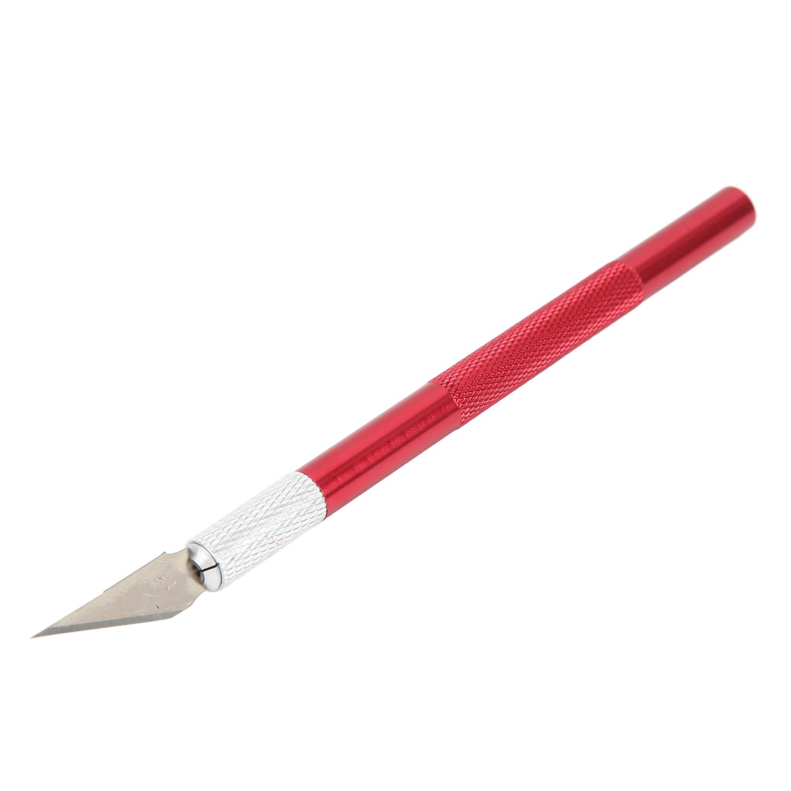 

Craft Knife Stainless Steel Blade Aluminum Handle Precise Cutting Safe Durable Widely Used Pen Knife for Paper Craft DIY